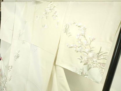 平和屋本店■極上　訪問着　総刺繍　駒刺繍　吉祥花文　暈し染め　金糸　反端付き　逸品　未使用　DZAA5076kh5