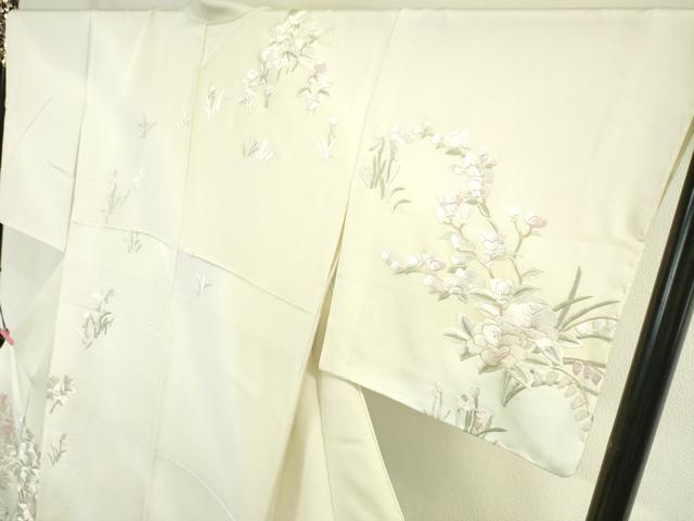 平和屋本店■極上　訪問着　総刺繍　駒刺繍　吉祥花文　暈し染め　金糸　反端付き　逸品　未使用　DZAA5076kh5