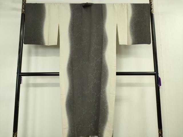 平和屋本店▽極上 道中着 スリーシーズン 春夏秋 塵除け ロング丈 花文様 暈し染め 逸品 DZAA5082kh5
