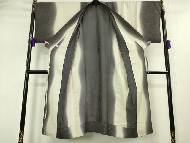 平和屋本店▽極上 道中着 スリーシーズン 春夏秋 塵除け ロング丈 花文様 暈し染め 逸品 DZAA5082kh5
