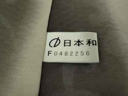 平和屋本店▽極上 道中着 スリーシーズン 春夏秋 塵除け ロング丈 花文様 暈し染め 逸品 DZAA5082kh5