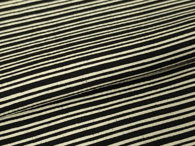 平和屋本店●極上　池田重子コレクション　訪問着　片身替わり　縦縞　横縞　黒地　逸品　DZAA5087kh6 平和屋本店○極上 池田重子コレクション 訪問着 片身替わり 縦縞 横縞 黒地