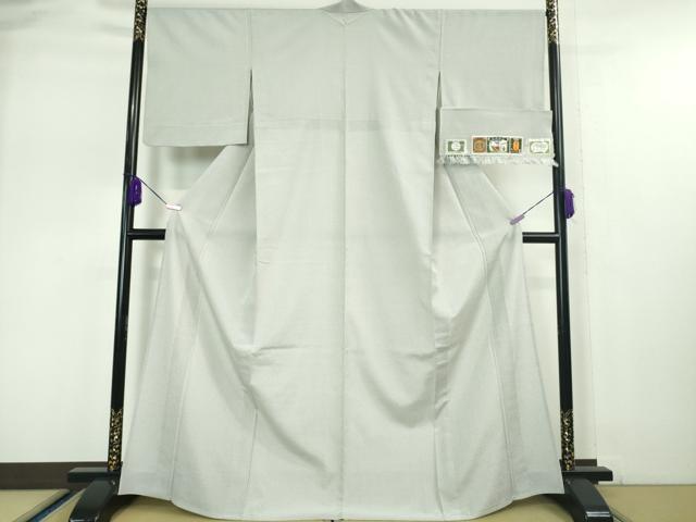 平和屋本店■極上　本塩沢　やまだ織　単衣　蚊絣　桑原タツノ作　証紙付き　逸品　DZAA5096kh5