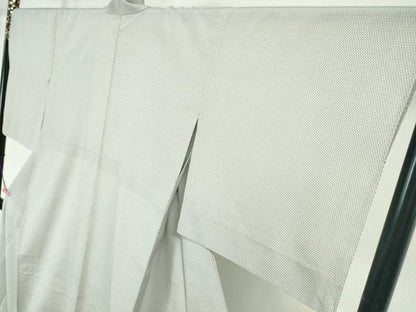 平和屋本店■極上　本塩沢　やまだ織　単衣　蚊絣　桑原タツノ作　証紙付き　逸品　DZAA5096kh5
