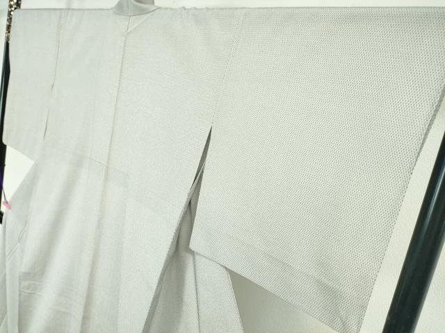平和屋本店■極上　本塩沢　やまだ織　単衣　蚊絣　桑原タツノ作　証紙付き　逸品　DZAA5096kh5