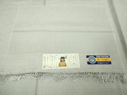 平和屋本店■極上　本塩沢　やまだ織　単衣　蚊絣　桑原タツノ作　証紙付き　逸品　DZAA5096kh5