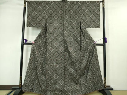 平和屋本店■希少　本場大島紬　龍郷絣　逸品　DZAA5099kh5