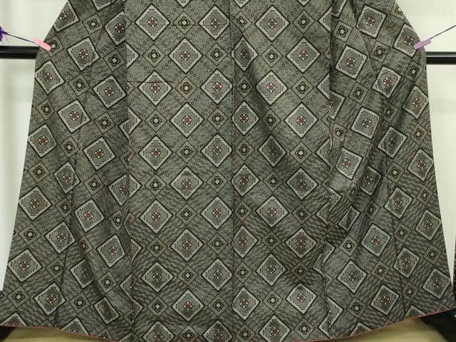 平和屋本店■希少　本場大島紬　龍郷絣　逸品　DZAA5099kh5