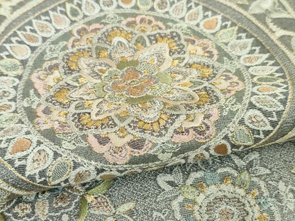 平和屋本店●極上 訪問着 天目織 刺繍 正倉院人物花文 金糸 ロング丈 逸品 DZAA5100kh5