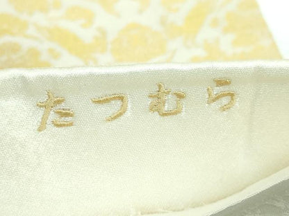 平和屋本店●極上 龍村美術織物 たつむら 全通柄袋帯 山羊花卉文錦 逸品 DZAA5125kh5