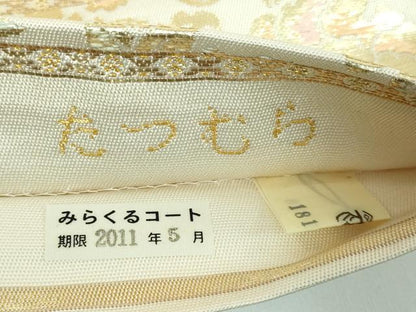 平和屋本店●極上 龍村美術織物 たつむら 六通柄 本袋帯 花玉天香文 金糸 逸品 DZAA5130kh5