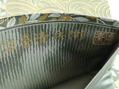 平和屋本店●極上 西陣織 陰山織物謹製 箔屋清兵衛 六通柄袋帯 欧亜吉祥文 草木染 本金箔 逸品 DZAA5140kh5