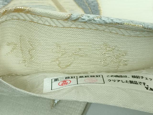 平和屋本店■極上　夏物　西陣　織文意匠鈴木　六通柄袋帯　唐織　花唐草　証紙付き　逸品　DZAA5160kh5