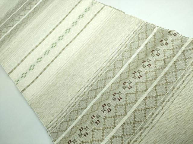 平和屋本店■極上　夏物　八寸名古屋帯　花織　逸品　DZAA5166kh5