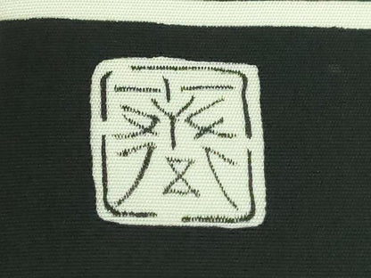 平和屋本店●極上 京都祇園の老舗 ぎをん齋藤 塩瀬 九寸名古屋帯 刺繍 乱菊 黒地 金糸 逸品 DZAA5169kh5