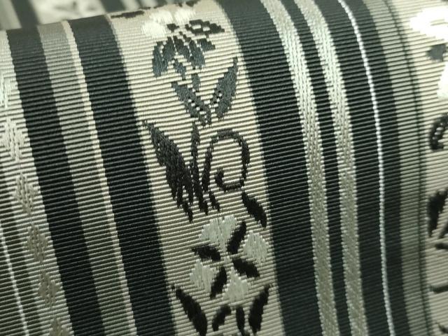 平和屋本店●極上 本場筑前博多織 八寸名古屋帯 花間道 逸品 DZAA5199kh5
