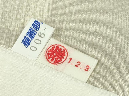 平和屋本店▽極上 小紋 単衣 作家物 変わり市松 逸品 未使用 DZAA5214kh5