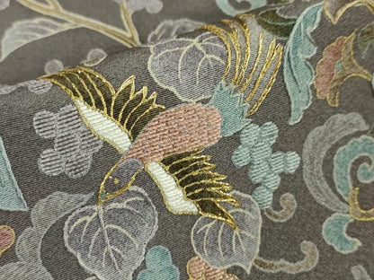 平和屋本店●極上 中国三大刺繍 蘇州刺繍 スワトウ刺繍 汕頭刺繍 訪問着 更紗花文 暈し染め 金糸 反端付き 逸品 DZAA5220kh5