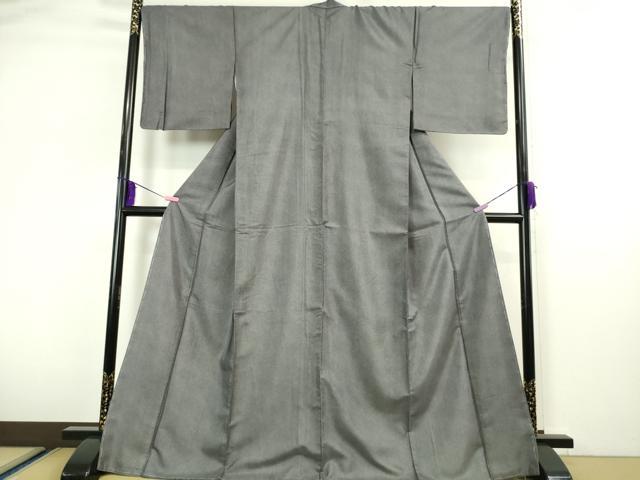 平和屋本店●極上 江戸小紋 鮫小紋柄 黒地 逸品 未使用 DZAA5229kh5