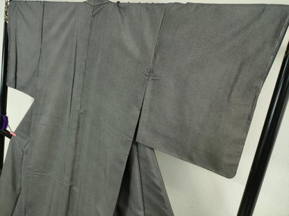 平和屋本店●極上 江戸小紋 鮫小紋柄 黒地 逸品 未使用 DZAA5229kh5