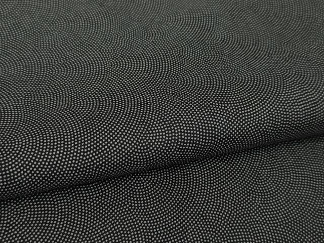 平和屋本店●極上 江戸小紋 鮫小紋柄 黒地 逸品 未使用 DZAA5229kh5