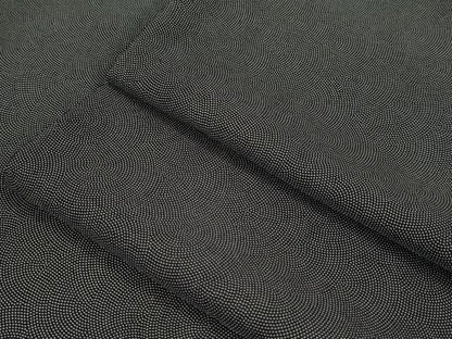 平和屋本店●極上 江戸小紋 鮫小紋柄 黒地 逸品 未使用 DZAA5229kh5