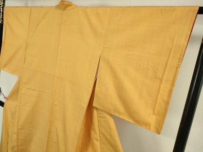 平和屋本店●極上 紅花紬 米沢 伝統工芸品 草木の色 米沢 白根沢謹製 証紙付き 逸品 未使用 DZAA5233kh5