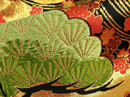 平和屋本店●極上 中国三大刺繍 相良刺繍 色打掛 和装 婚礼 結婚式 花嫁 神社挙式 唐織 飛鶴松文 本金箔 逸品 DZAA5241kh5