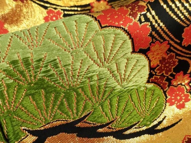 平和屋本店●極上 中国三大刺繍 相良刺繍 色打掛 和装 婚礼 結婚式 花嫁 神社挙式 唐織 飛鶴松文 本金箔 逸品 DZAA5241kh5