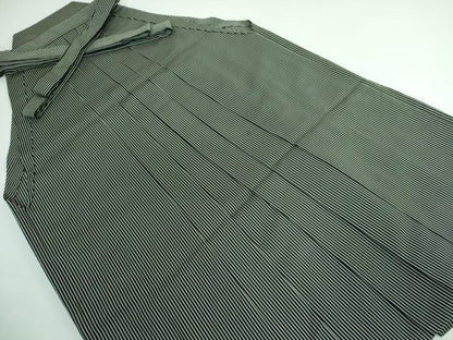平和屋着物＊極上 夏物 男性 創業100年 毘龍織 安部吉 行灯袴 絽 縞 逸品 DZAA5246kh6