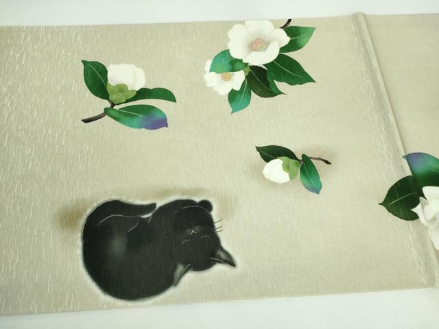 平和屋本店●極上 太鼓柄 京袋帯 WAKKA ワッカ 椿猫十郎 逸品 DZAA5256kh5