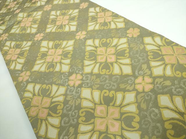 平和屋本店■最高級　人間国宝　北村武資　経錦　六通柄袋帯　花菱紋　逸品　DZAA5274kh5