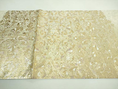 平和屋本店■極上　太鼓柄袋帯　洋花文　金彩　逸品　DZAA5323kh5