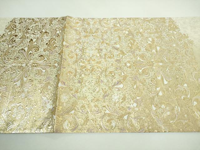 平和屋本店■極上　太鼓柄袋帯　洋花文　金彩　逸品　DZAA5323kh5
