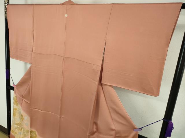 平和屋本店□極上 創業460年・千總 色留袖 駒刺繍 花唐草