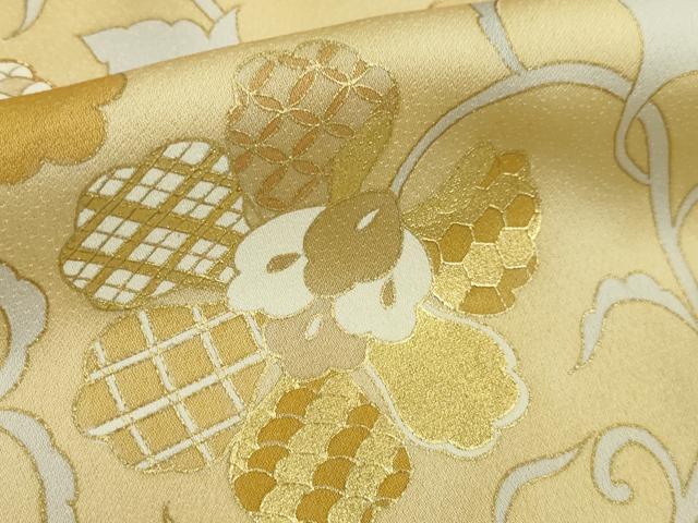 平和屋本店□極上 創業460年・千總 色留袖 駒刺繍 花唐草