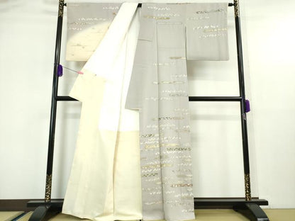 平和屋本店■極上　訪問着　総刺繍　吉祥花文　金糸　逸品　DZAA5351kh5