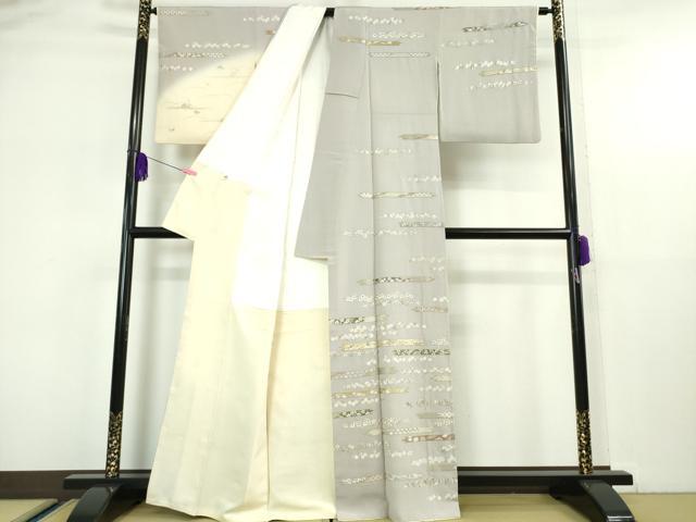 平和屋本店■極上　訪問着　総刺繍　吉祥花文　金糸　逸品　DZAA5351kh5