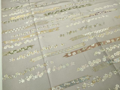平和屋本店■極上　訪問着　総刺繍　吉祥花文　金糸　逸品　DZAA5351kh5