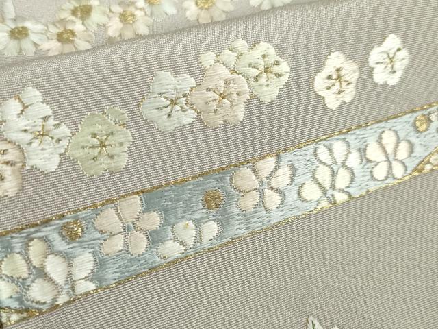 平和屋本店■極上　訪問着　総刺繍　吉祥花文　金糸　逸品　DZAA5351kh5