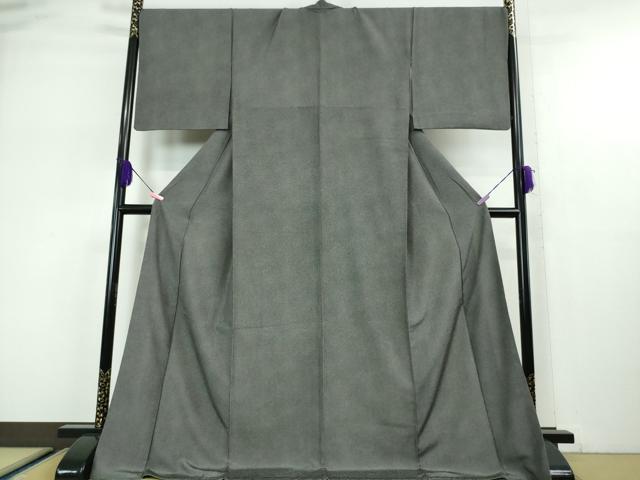平和屋本店●極上 江戸小紋 鮫小紋柄 黒地 ロング丈 逸品 DZAA5368kh5