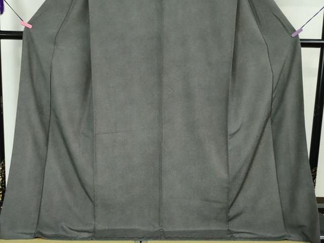 平和屋本店●極上 江戸小紋 鮫小紋柄 黒地 ロング丈 逸品 DZAA5368kh5