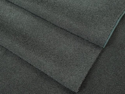 平和屋本店●極上 江戸小紋 鮫小紋柄 黒地 ロング丈 逸品 DZAA5368kh5