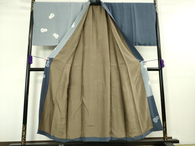 平和屋本店■極上　男性　紬　アンサンブル　長羽織・長襦袢(袷)3点セット　色無地　褐返色　キングサイズ　逸品　未使用　DZAA5375kh5