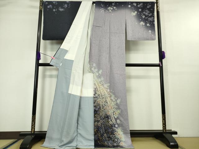 平和屋本店■極上　吉乃一廉　幻の辻が花　訪問着　暈し染め　金彩　銀通し地　逸品　未使用　DZAA5380kh5