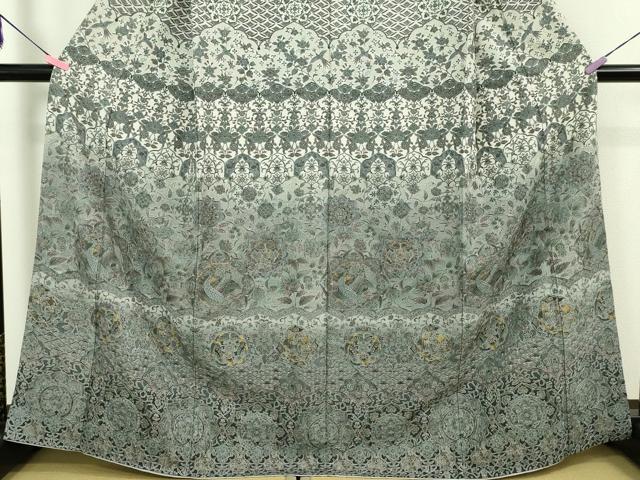 平和屋本店■極上　中国三大刺繍　スワトウ刺繍　汕頭刺繍　訪問着　鳳凰更紗花文　暈し染め　金彩　さが美扱い　逸品　DZAA5383kh5