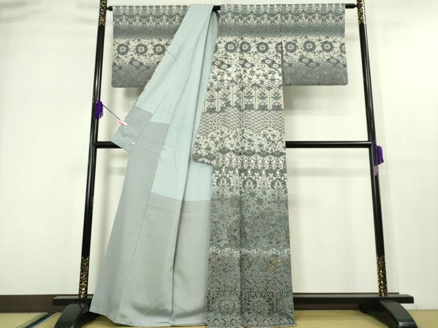 平和屋本店■極上　中国三大刺繍　スワトウ刺繍　汕頭刺繍　訪問着　鳳凰更紗花文　暈し染め　金彩　さが美扱い　逸品　DZAA5383kh5