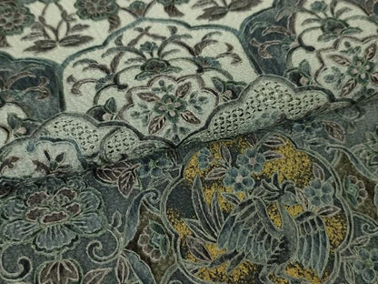 平和屋本店■極上　中国三大刺繍　スワトウ刺繍　汕頭刺繍　訪問着　鳳凰更紗花文　暈し染め　金彩　さが美扱い　逸品　DZAA5383kh5