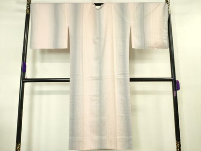 平和屋本店■極上 伝統工芸士 絣加工士 徳永弘 道行コート 雨コート 単衣 ロング丈 暈し染 三井織物謹製 反端付き 逸品 未使用 DZAA5391kh5