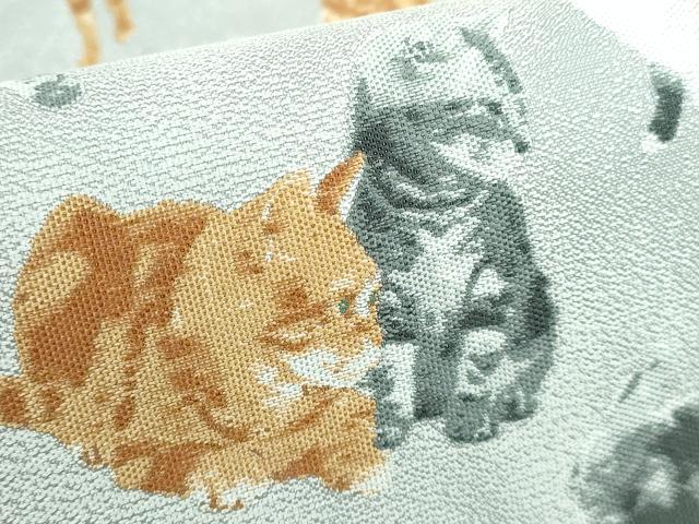 平和屋本店■極上　西陣　とみや織物謹製　とみや帯　太鼓柄袋帯　猫　証紙付き　逸品　DZAA5462kh5
